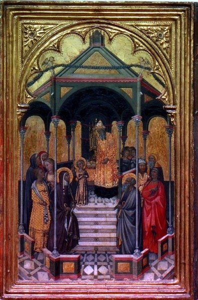 A Apresentação da Virgem no Templo (tempera no painel) de Niccolo Bonaccorsi