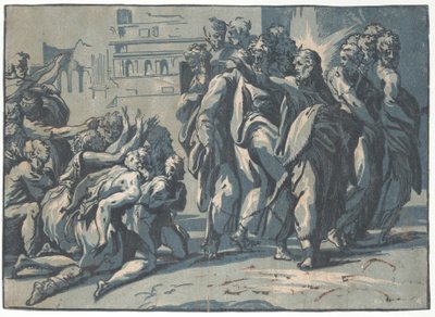 Cristo curando os leprosos, 1540-50., 1540-50. de Niccolo Vicentino