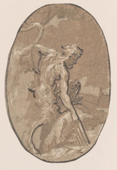 Marsyas desenhando o Syrinx do rio, ca. 1540-50., c. 1540-50. de Niccolo Vicentino