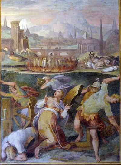 Mártir dos primeiros cristãos de Niccolo called Pomarancio Circignani
