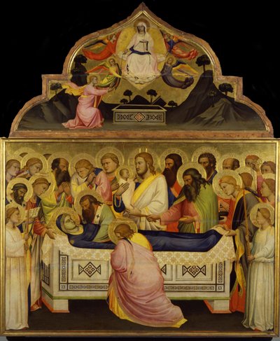 A Morte da Virgem, ca 1370-1375 de Niccolo di Pietro Gerini