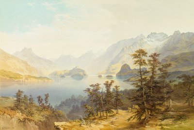 Lago Manapouri, Ilha do Sul, Nova Zelândia de Nicholas Chevalier
