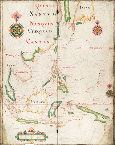 Mapa das Índias Orientais de Nicholas Comberford