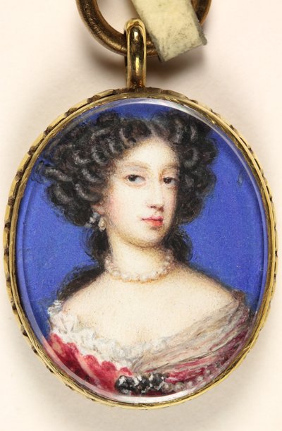 Mary Of Modena (aguarela em velino) de Nicholas Dixon