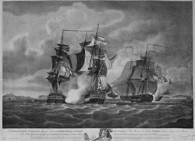 Captura da resistência e da Constança c1798 de Nicholas Pocock