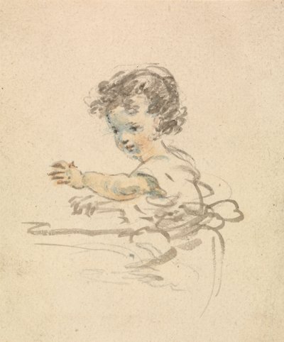 Criança sentada de Nicholas Pocock