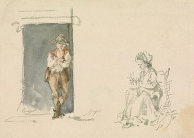 Estudos de figuras: Rapaz de Pé de Nicholas Pocock