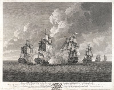 HMS "Mediator" perseguindo o "Menagere de Nicholas Pocock