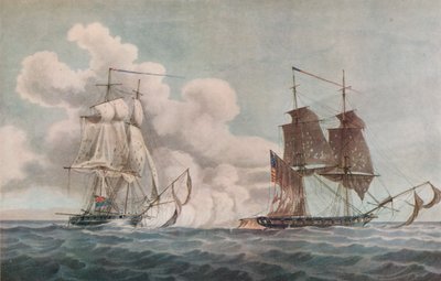 Barco de pacote e corsário, c1819 de Nicholas Pocock
