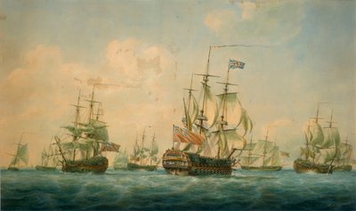 Navios em Spithead 1797 de Nicholas Pocock