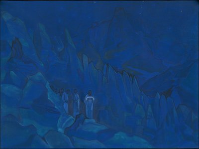 Burning of Darkness, série "His Country", 1924 de Nicholas Roerich