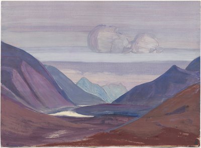 Rio Chandra, estudo, 1931 de Nicholas Roerich