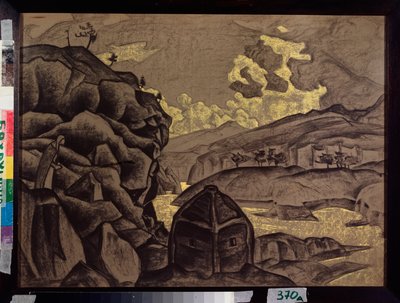 Decoração para "Peer Gynt", de Henrik Ibsen, 1912 de Nicholas Roerich