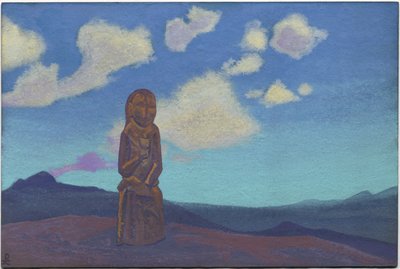 Guardião do Cálice, Mongólia, 1937 de Nicholas Roerich