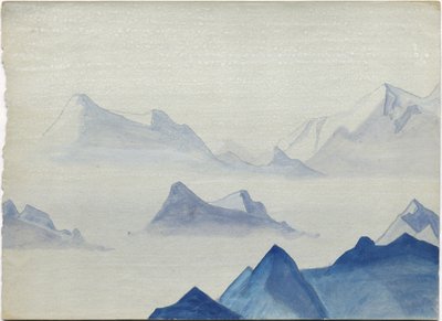 Himalaia, folha do álbum, 1933-34 de Nicholas Roerich
