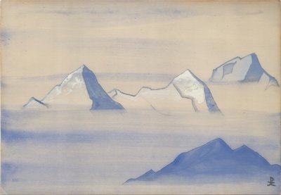 Himalaia, folha de álbum, 1934 de Nicholas Roerich
