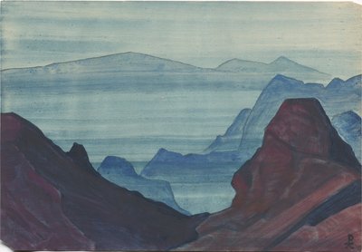 Himalaia, folha de álbum, 1934 de Nicholas Roerich