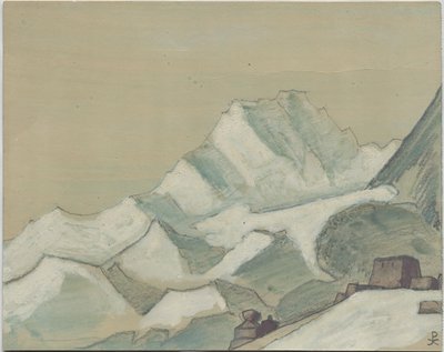 Himalaia além das nuvens, esboço, 1933 de Nicholas Roerich