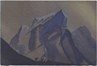Passagem da montanha, tempestade, 1936 de Nicholas Roerich
