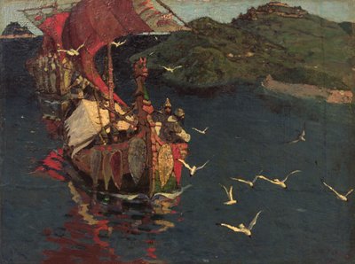 Visitantes estrangeiros, 1901 de Nicholas Roerich