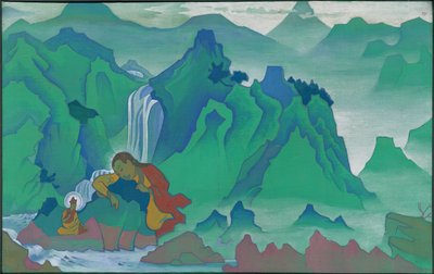 Padma Sambhava, série "Bandeiras do Oriente", 1924 de Nicholas Roerich