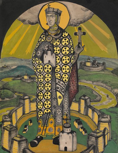 Santa Olga, princesa de Kiev de Nikolai Konstantinowitsch Roerich