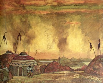 Cenografia para Alexander Borodin "s de Nicholas Roerich