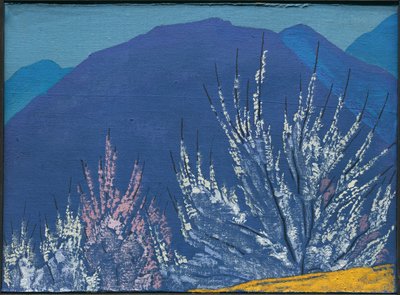 Estudo para a pintura "Krishna", 1933 de Nicholas Roerich