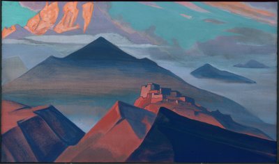 Tent Mountain, série "Montanhas Sagradas", 1933 de Nicholas Roerich