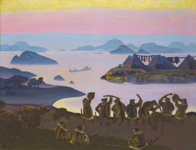 O Chamado do Sol, 1919. de Nicholas Roerich