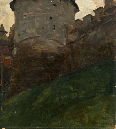 A torre do Kremlin de Novgorod, c. 1903 de Nikolai Konstantinowitsch Roerich