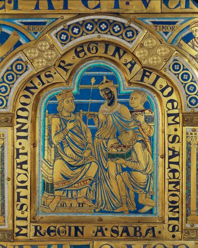 O rei Salomão e a rainha de Sabá ... de Nicholas of Verdun