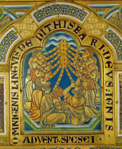 Pentecostes, do Altar de Verdun ... de Nicholas of Verdun