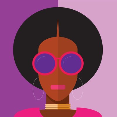 Rapariga Afro, 2020 (digital) de Nick Diggory