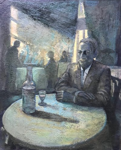 Água de fogo, 2018-23 (óleo sobre tábua) de Nick Williams