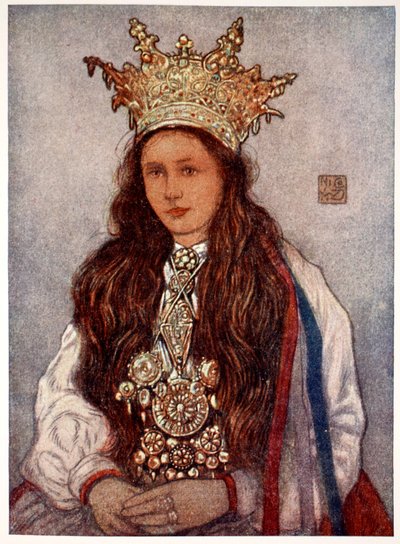 Uma noiva de Hardanger, 1905 de Nico Jungman