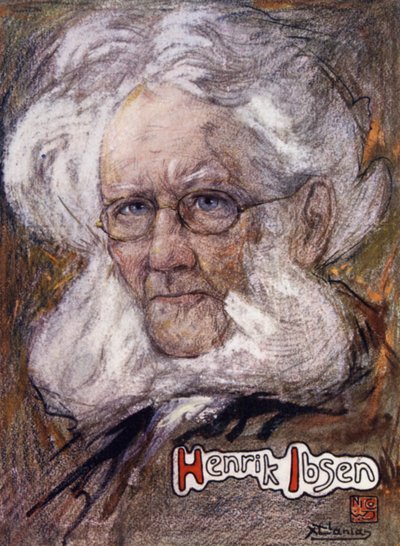 Noruega: Henrik Ibsen (cor litho) de Nico Jungman