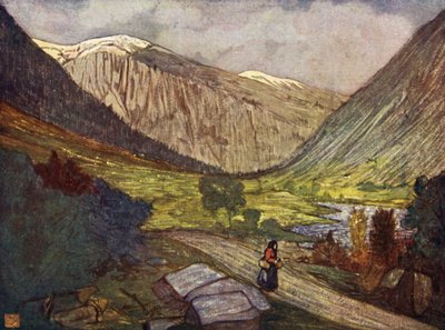 Noruega: montanhas e rio em Gjora de Nico Jungman