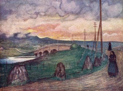 Noruega: The Road to Hell, perto de Trondhjem (cor litho) de Nico Jungman