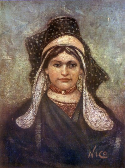 Mulher de Hulst (cor litho) de Nico Jungman