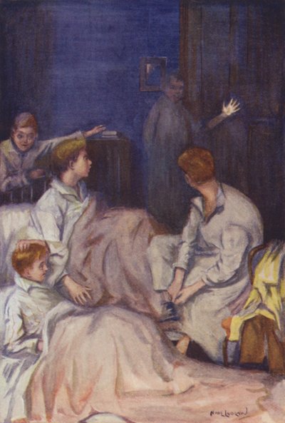Uma mão, ou algo parecido, em luz pálida, apareceu então e lá (cor litho) de Nicol Laidlaw