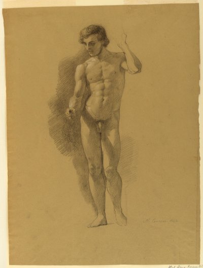 Estudo de um nu masculino de Nicola Consoni