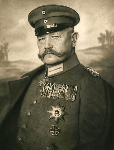Retrato de Paul von Hindenburg de Nicola Perscheid