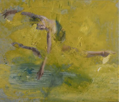 Bailarina no mar, 2021 (óleo sobre tela) de Nicola Pucci