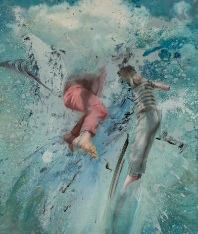 Cloud Leap, 2019 (óleo sobre tela) de Nicola Pucci