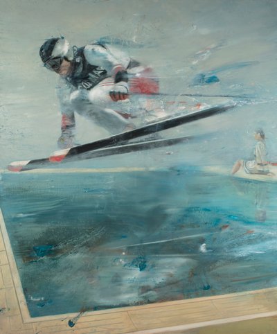 Fora da pista, 2017 (óleo sobre tela) de Nicola Pucci