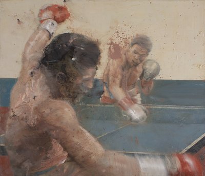 Ping pong, 2021 (óleo sobre tela) de Nicola Pucci