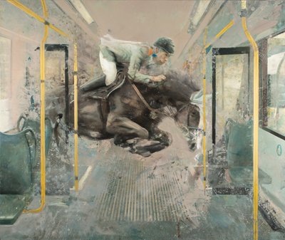 Saltos de elétrico II, 2019 (óleo sobre tela) de Nicola Pucci