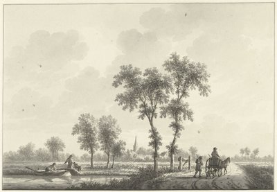 A aldeia de Spijk em Gelderland de Nicolaas Wicart
