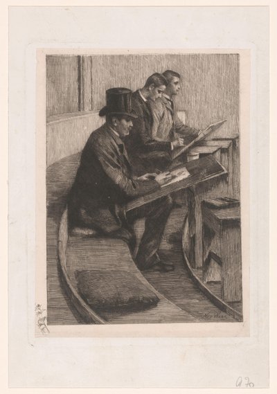 Desenhando homens de Nicolaas van der Waay